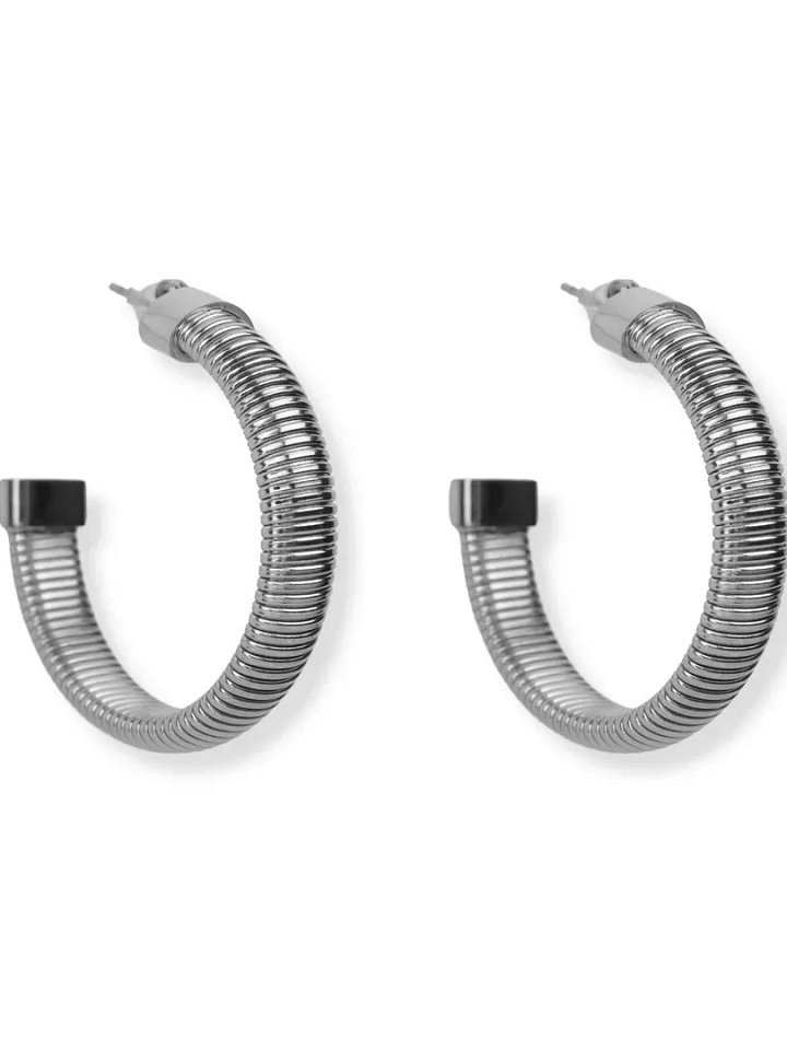 Bella Hoops Silver Earrings product image (1)