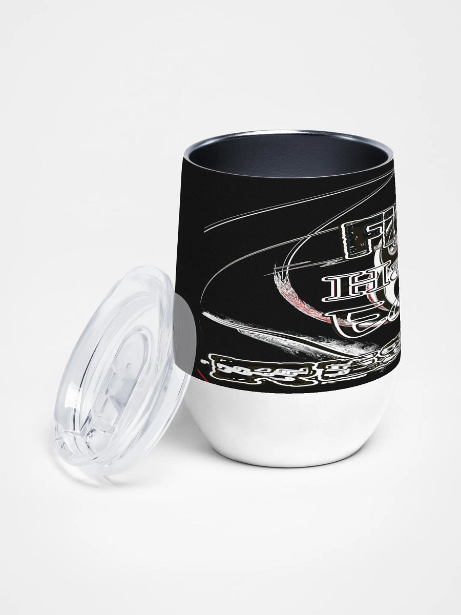 Fight Hard Earn Respect - Black - Wine Tumbler product image (2)