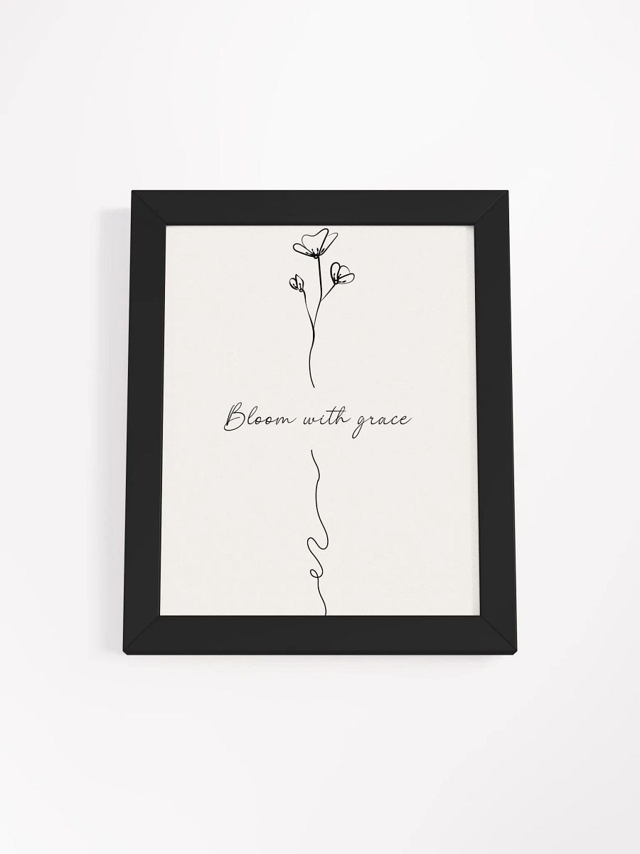 Minimalist Floral Wall Art – Framed Poster for Elegant and Inspirational Decor product image (1)