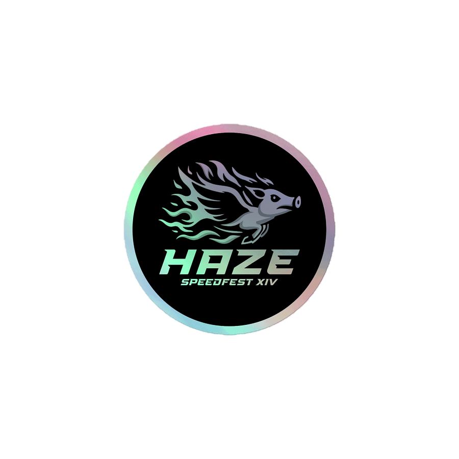 Holographic Haze Logo Circle Sticker product image (1)
