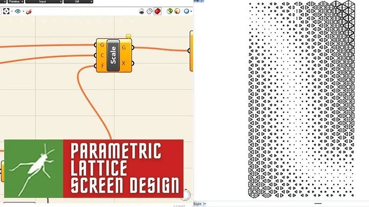 Parametric Lattice Screen Jali Design Grasshopper Rhino Files Download product image (2)