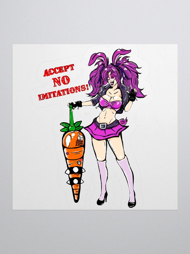 Accept No Imitations! Nayo Bunny Sticker product image (2)