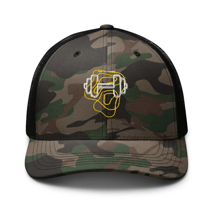 Dumbell Camo Trucker Hat product image (1)