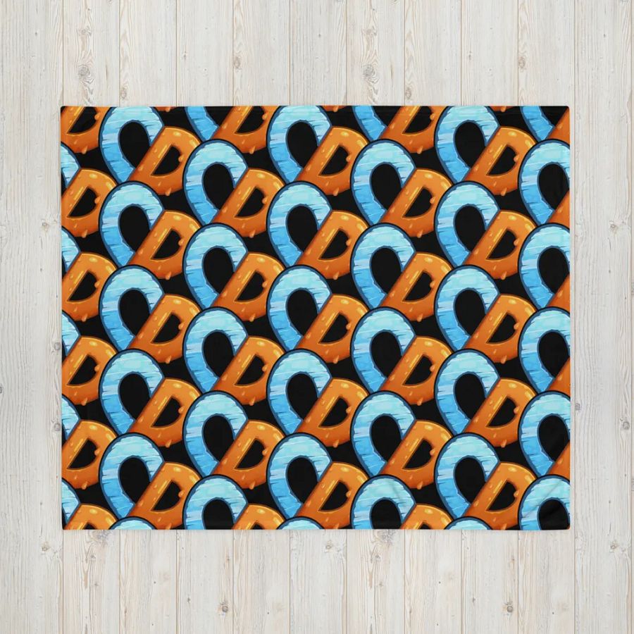 heart v2 throw blanket product image (4)