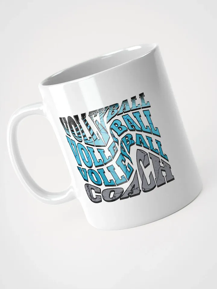 Mess Swirl Volleyball Coach Wavy Vibrant Mug product image (2)