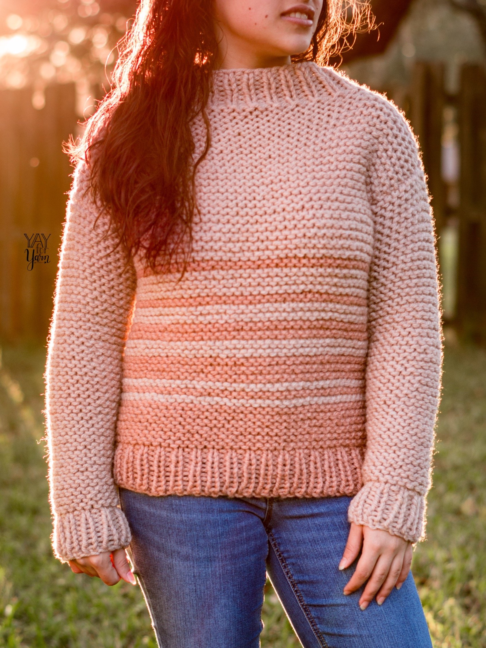 Dip Dye Sweater - PDF Knitting Pattern & Video Tutorial product image (4)