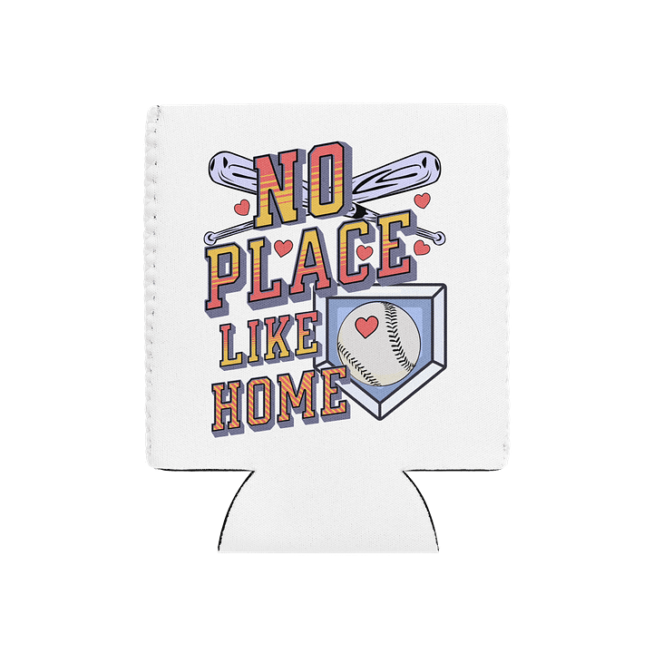 No Place Like Home Baseball Run Can Cooler product image (2)