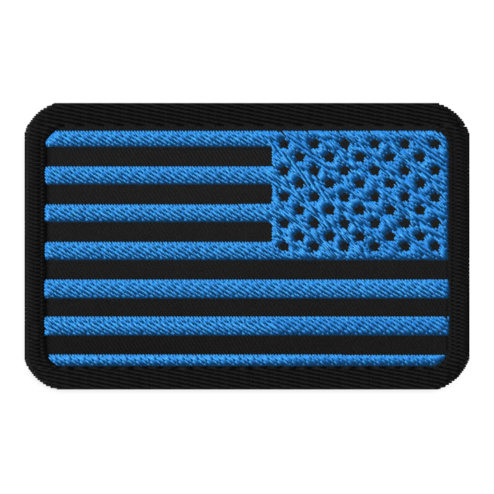 Reversed US Flag Patch (Tactical Blue) product image (1)