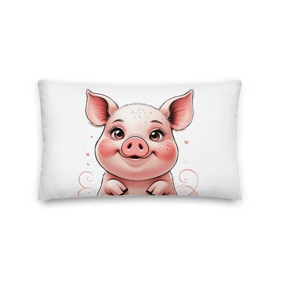 Whimsical Piglet Customizable Pillow product image (2)