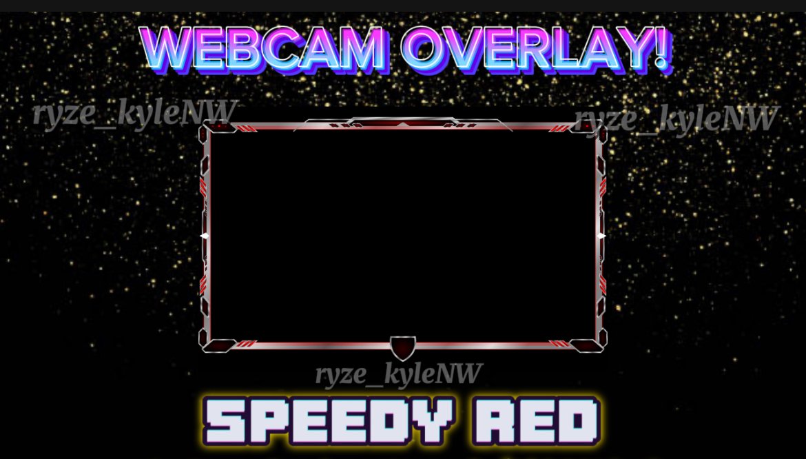 Webcam Overlay SPEEDY RED product image (1)