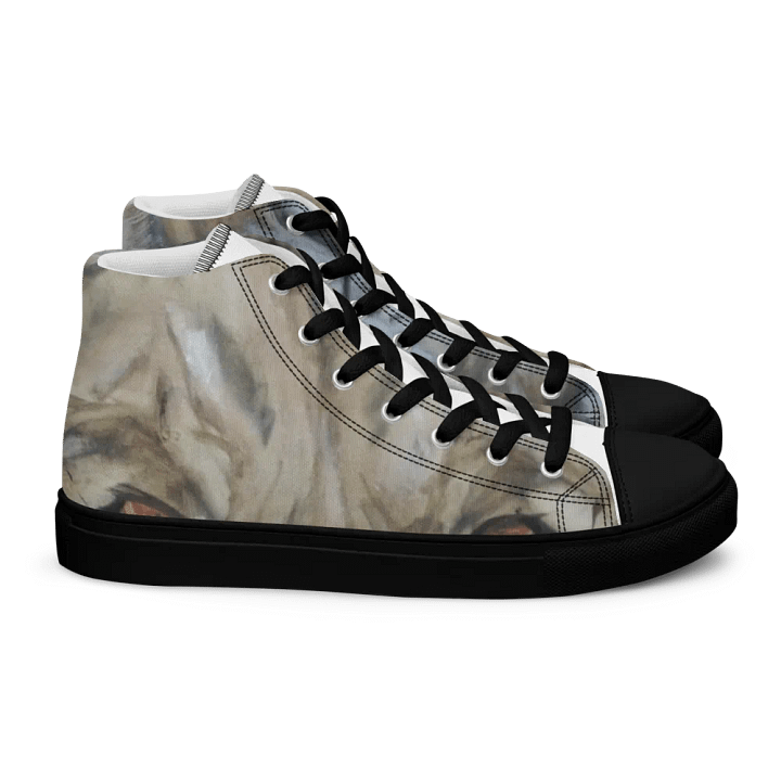 Women's Lion print canvas sneakers black toe cap product image (2)