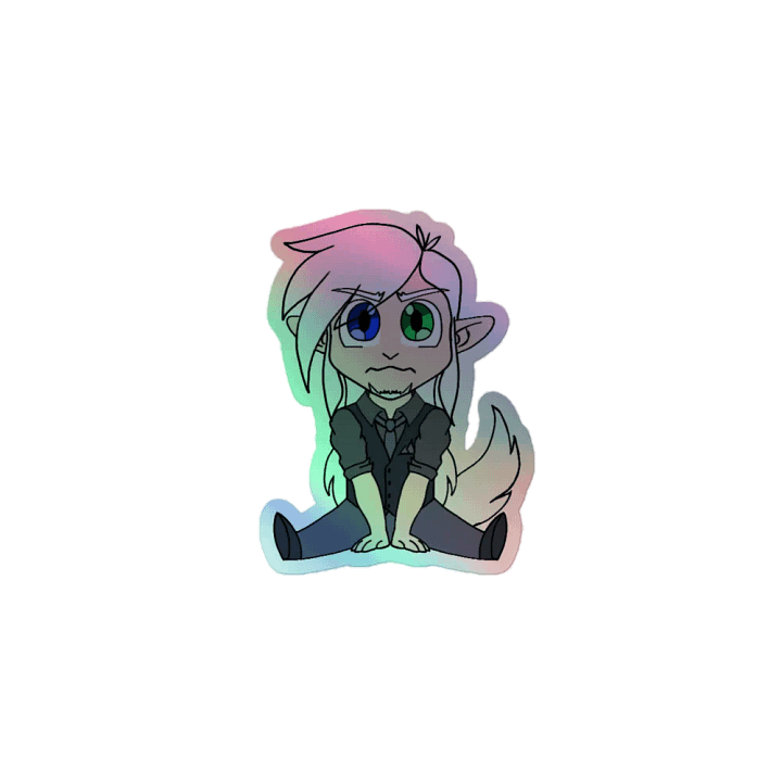 Chibi mode Holographic sticker! product image (1)