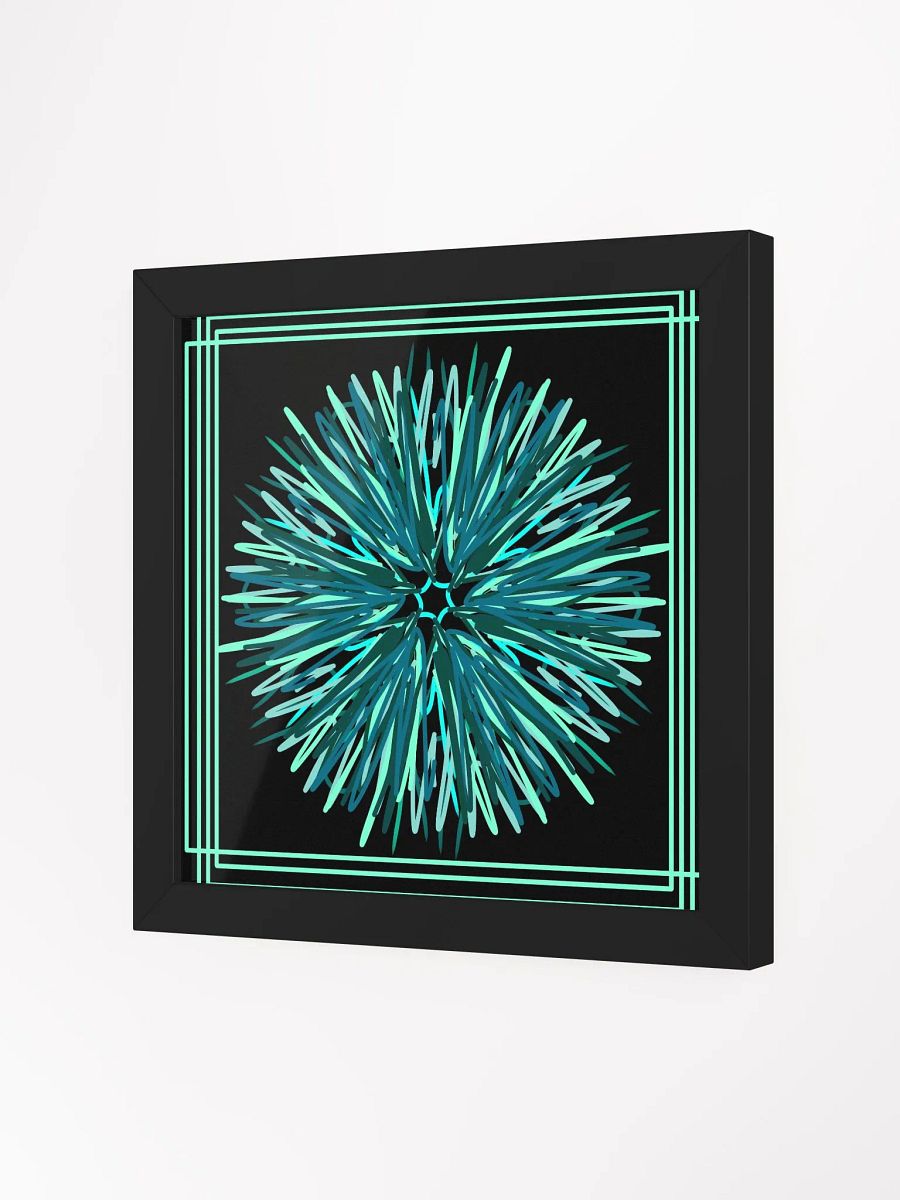 Radiant Blue Brush Strokes Framed Poster product image (6)