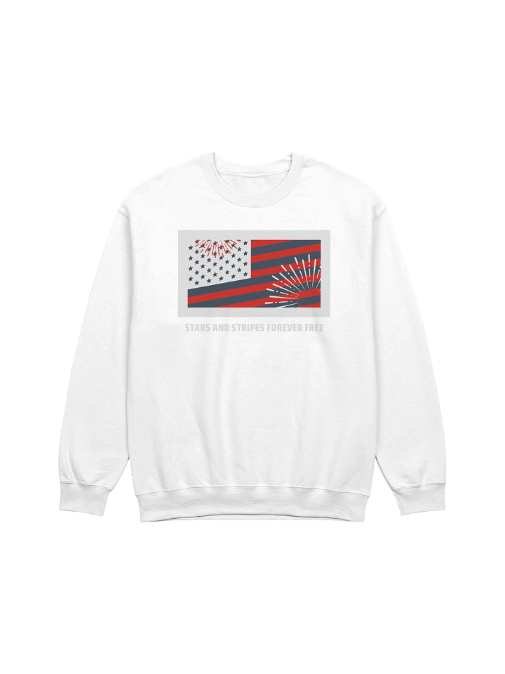 Patriotic Fireworks Crewneck Sweatshirt product image (1)