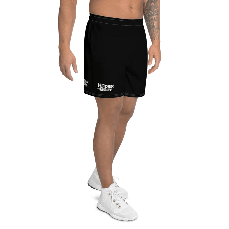 Athletic Long Shorts - Black - White HApex Gear Black Logo product image (8)