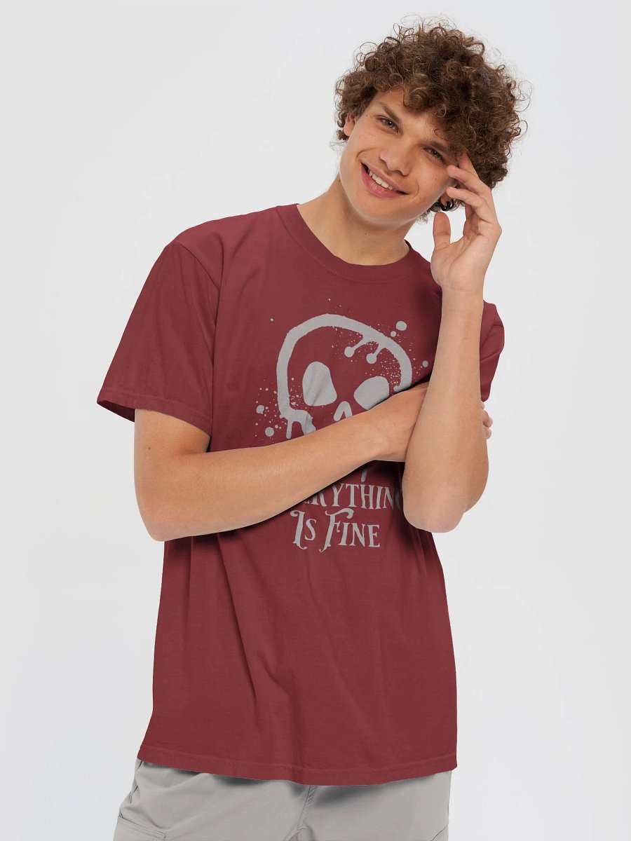 Everything is Fine Skull Design Comfort Colors T-Shirt product image (53)