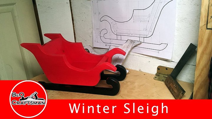 Wooden Sleigh Templates/Plans product image (1)