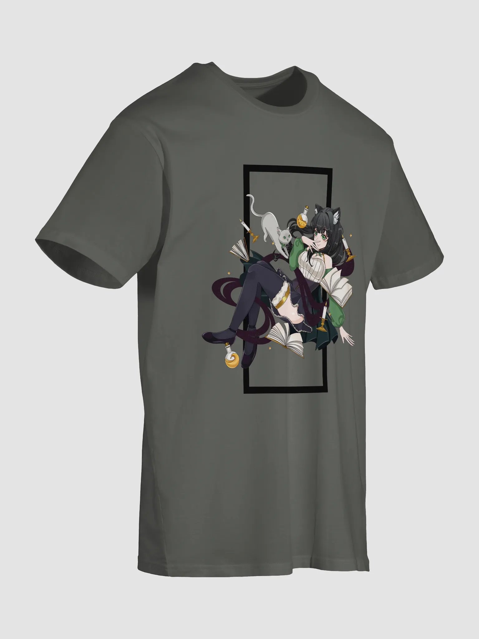 Whimsical Cat Girl Unisex Tee product image (7)