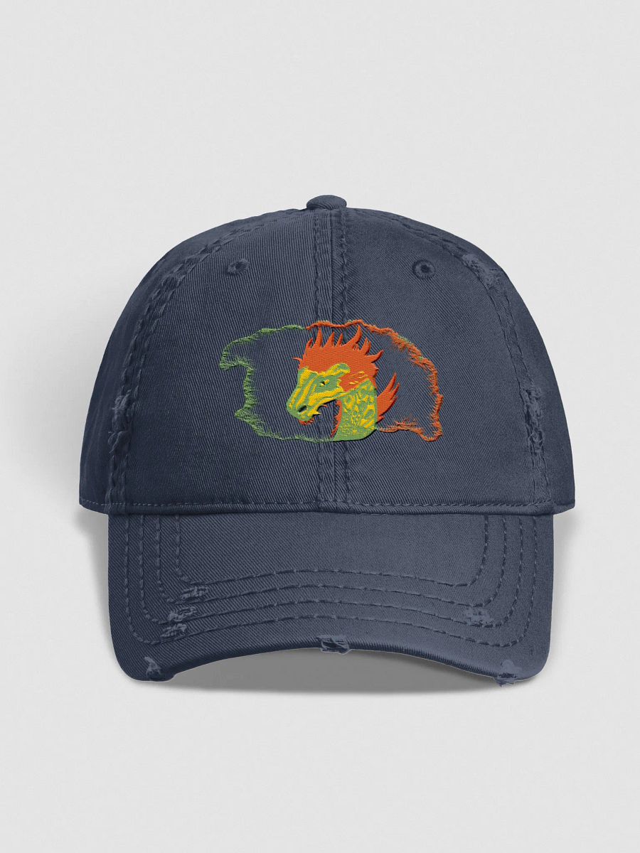 Dragon's Embrace Distressed Dad Hat product image (1)