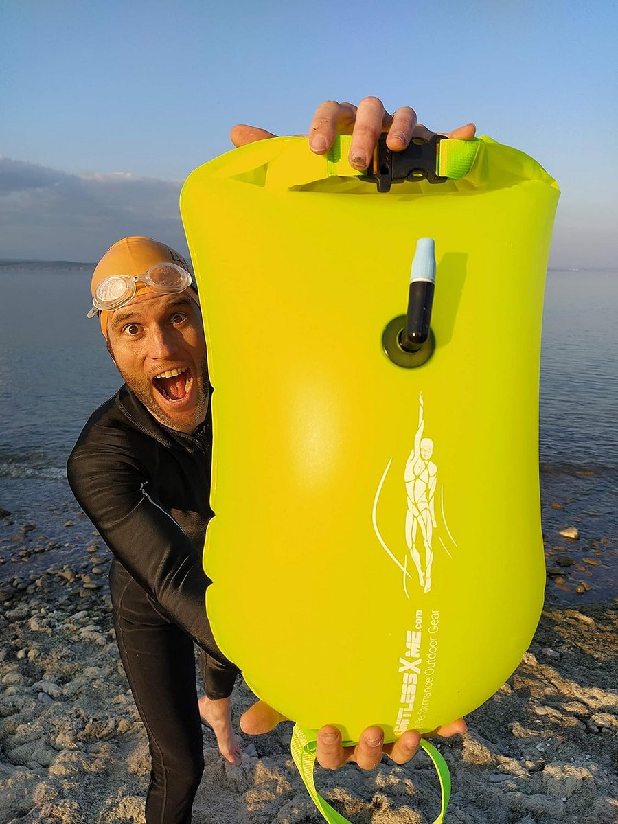 Schwimmboje gelb mit Trockensack product image (3)