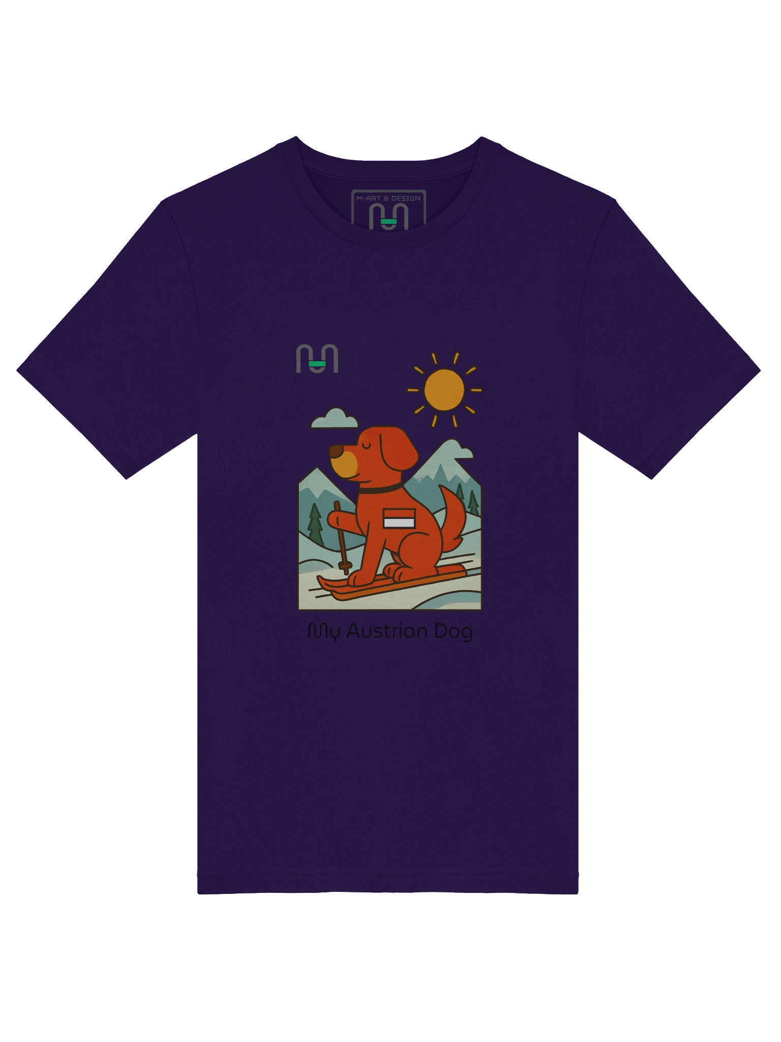 Alpine Pup – Austrian Ski Adventure Tee – M Style - M-Art & Design product image (38)