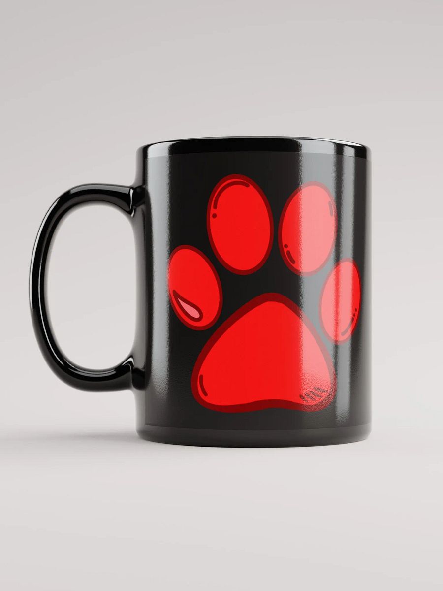 Black Red Paw Mug product image (11)