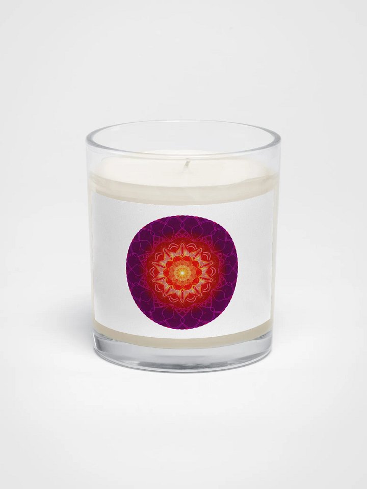 Sun Gazing Mandala Meditation Candle product image (1)