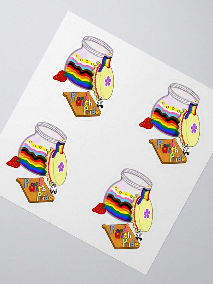 Proud With Pride Jam Jar Sticker product image (5)