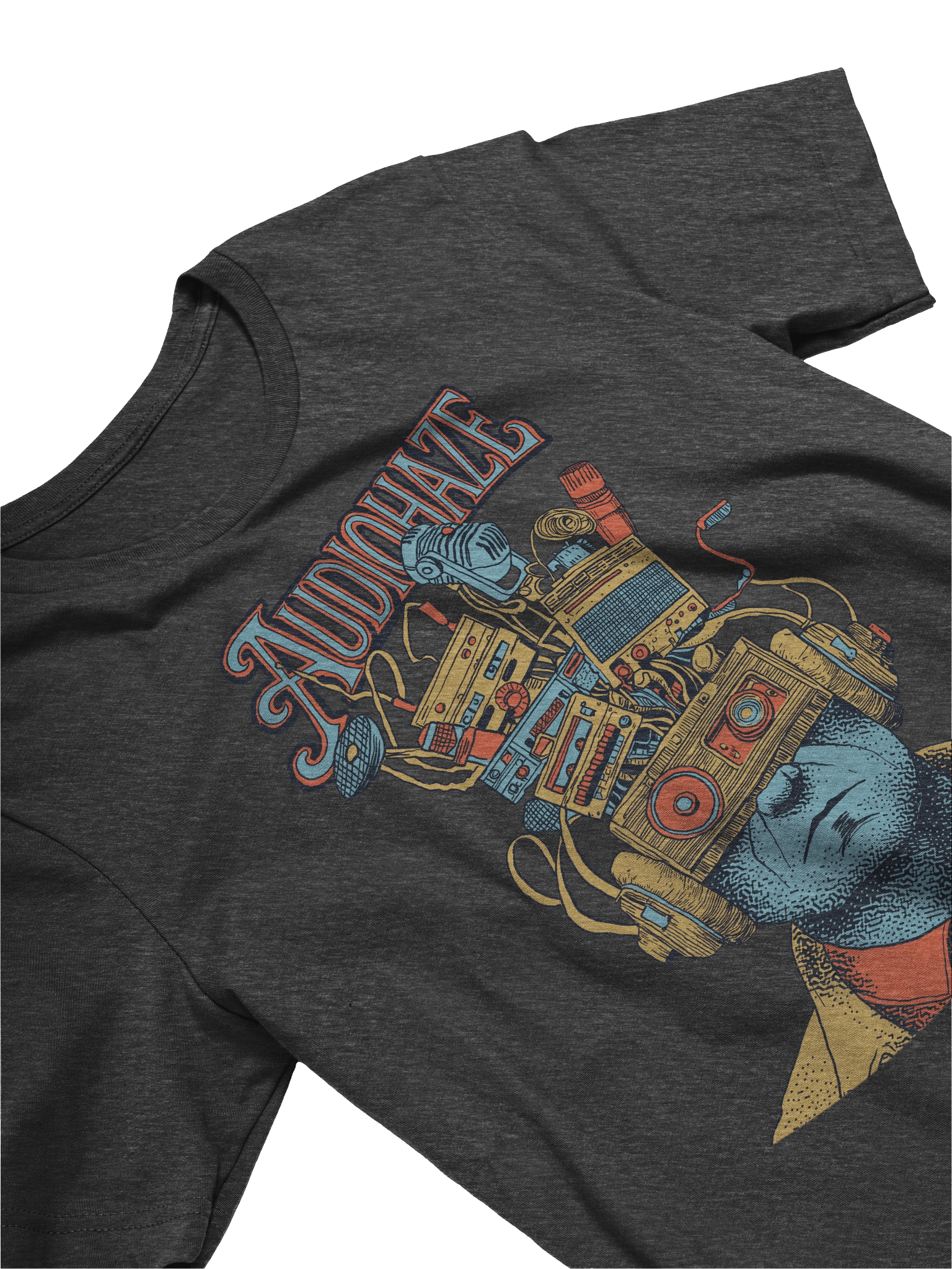 Audio Brain Heather Black T-Shirt product image (3)