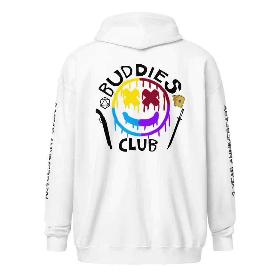 Buddies Club Zip Up Hoodie (Light Mode) product image (1)