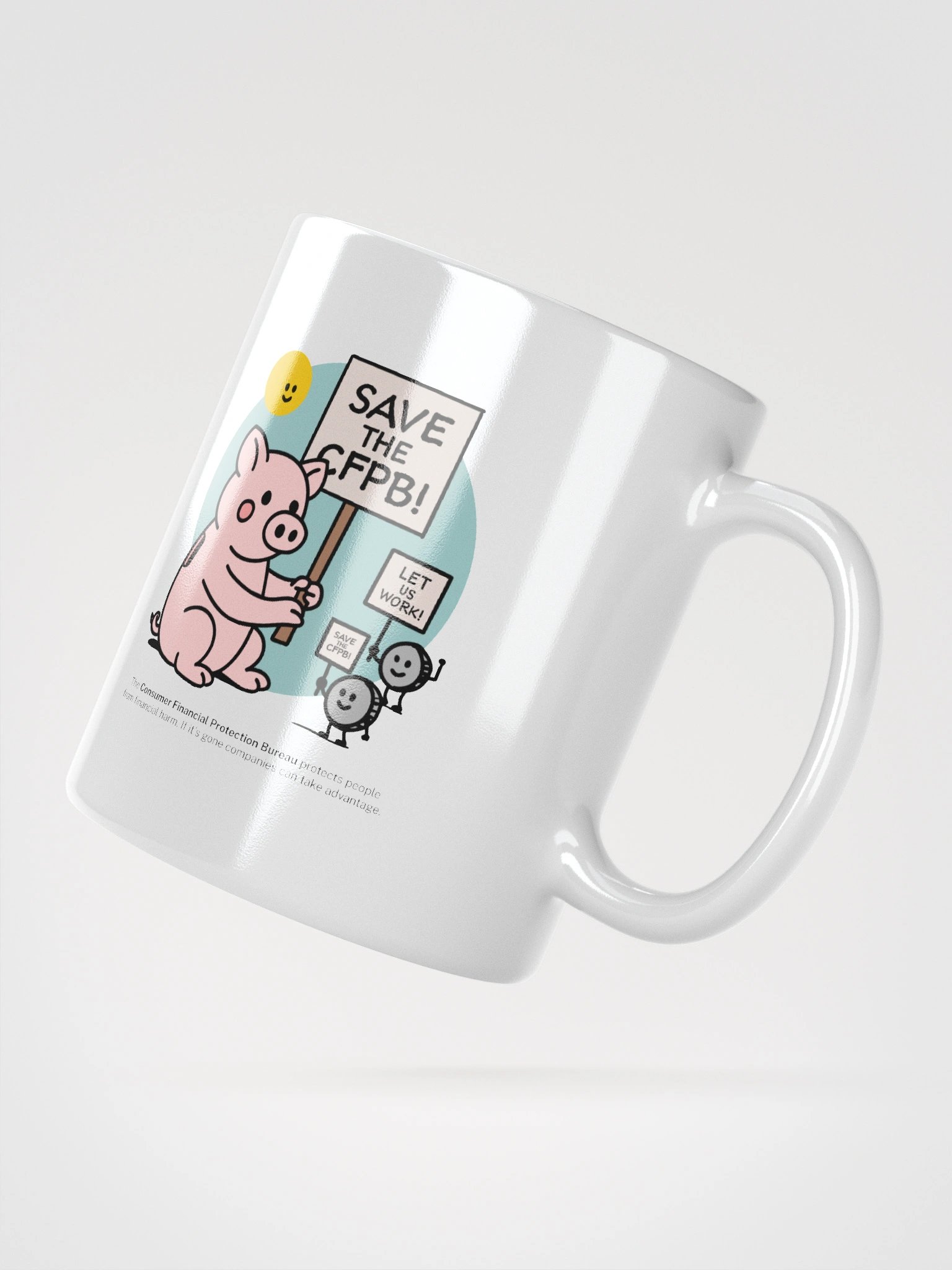 CFPB Piggy Bank Picket Mug product image (3)