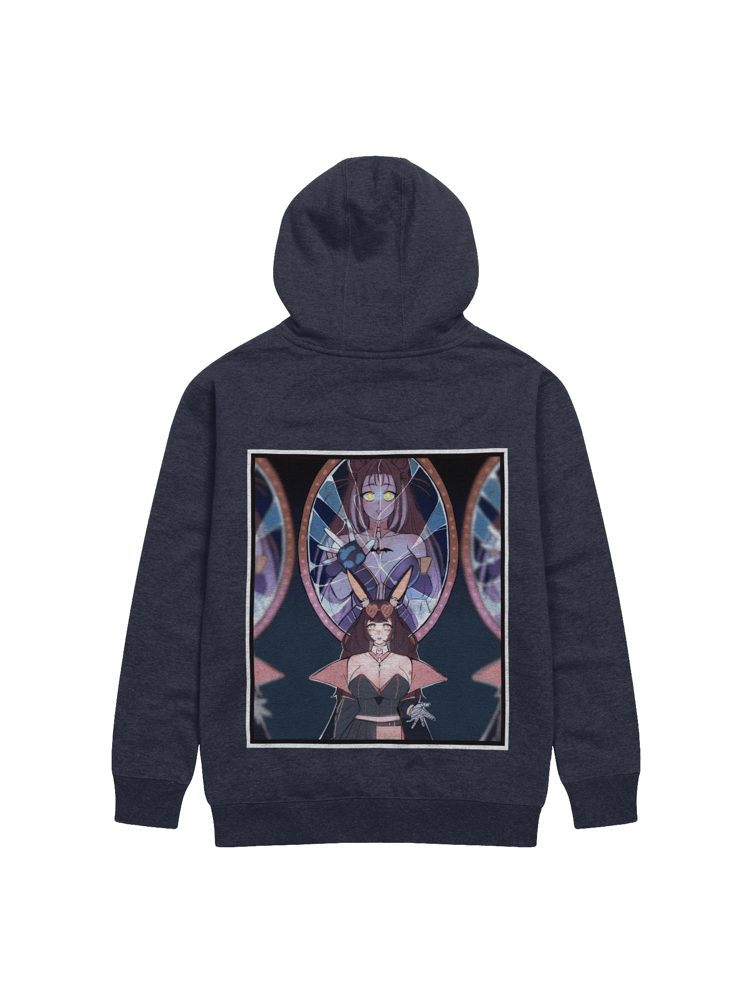 ~Blue~ Broken Looking Glass Art Hoodie product image (3)