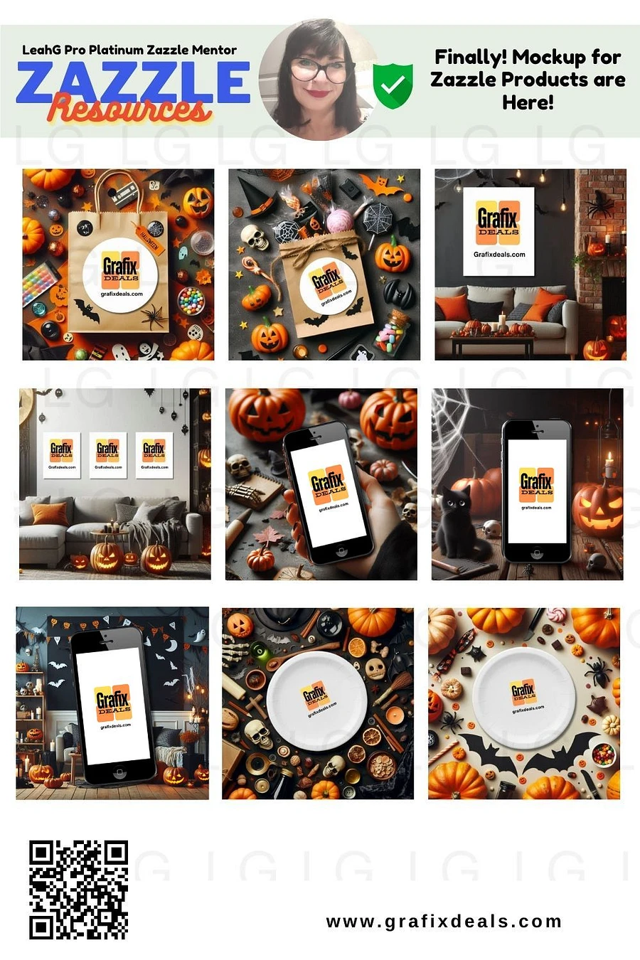 Print on Demand Trends | 36 x Halloween Product Mockup Templates for Zazzle Cover Images product image (4)