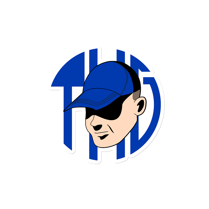 Blue THG logo Magnet product image (2)