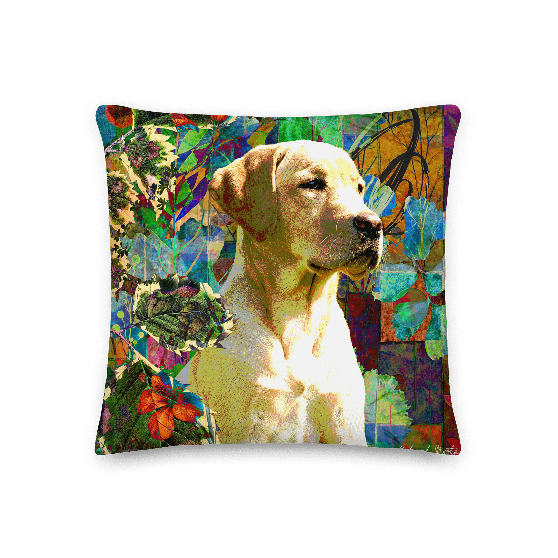 Vibrant Canine Collage Premium Pillow product image (3)