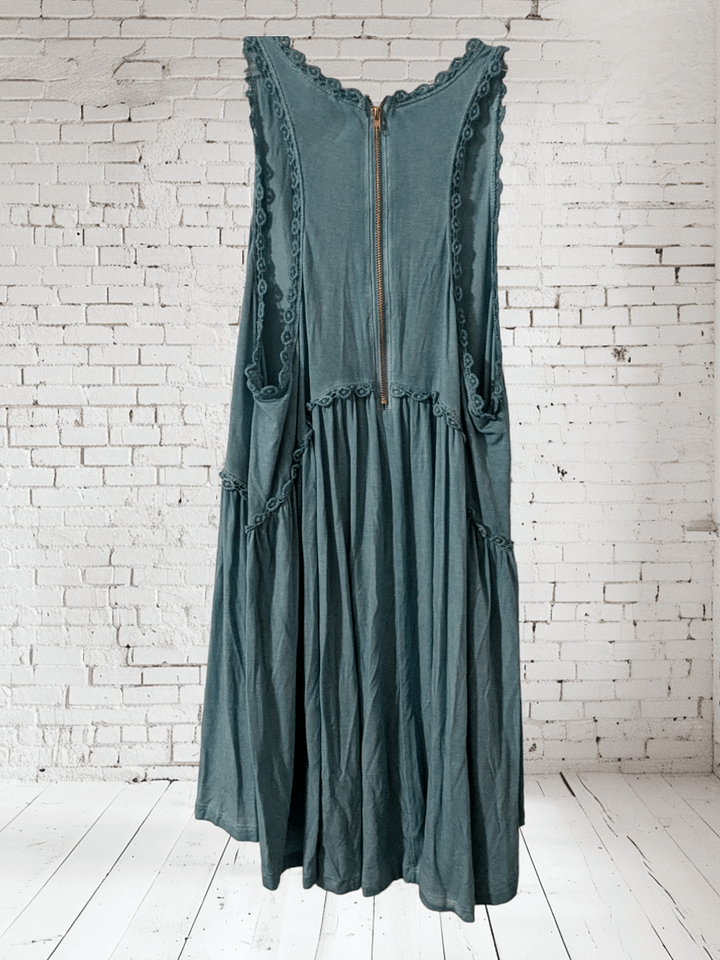 S Aqua Zipper Babydoll Tank product image (2)