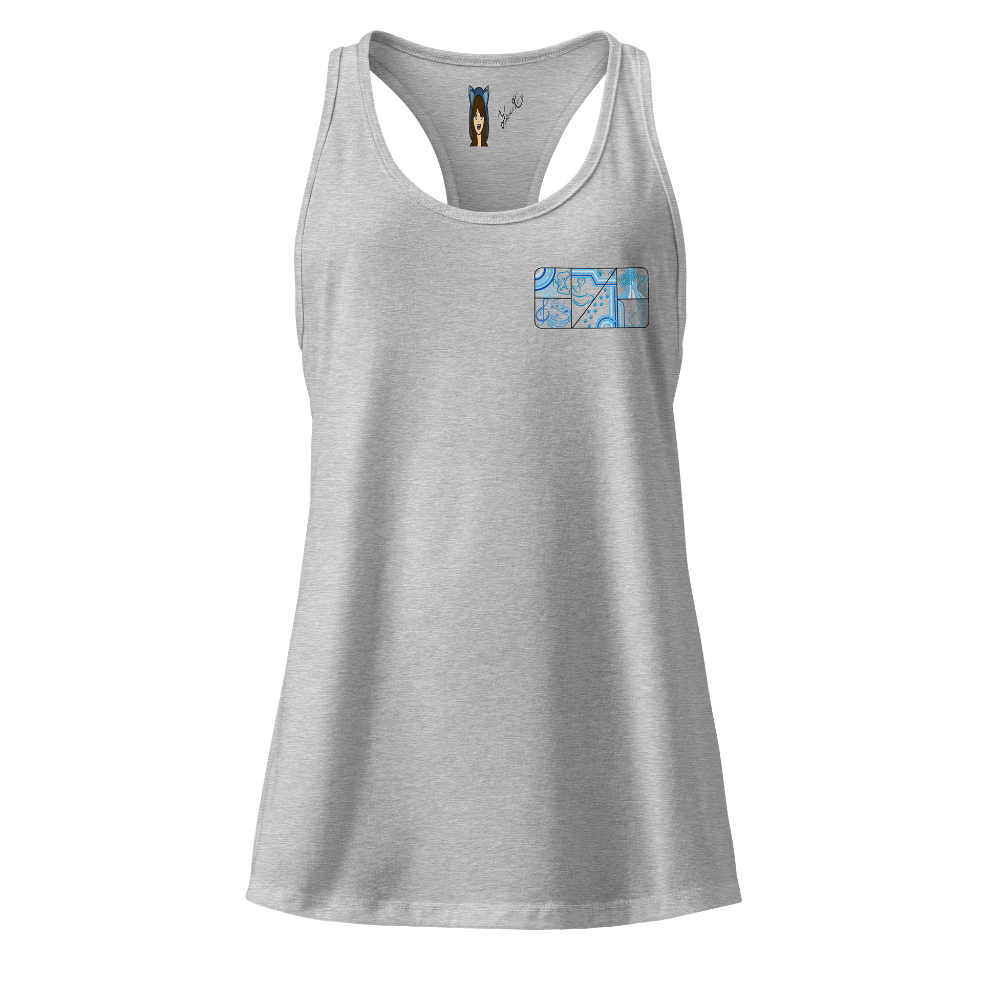 Frenchkittie Artistic Vibes Racerback Tank product image (1)