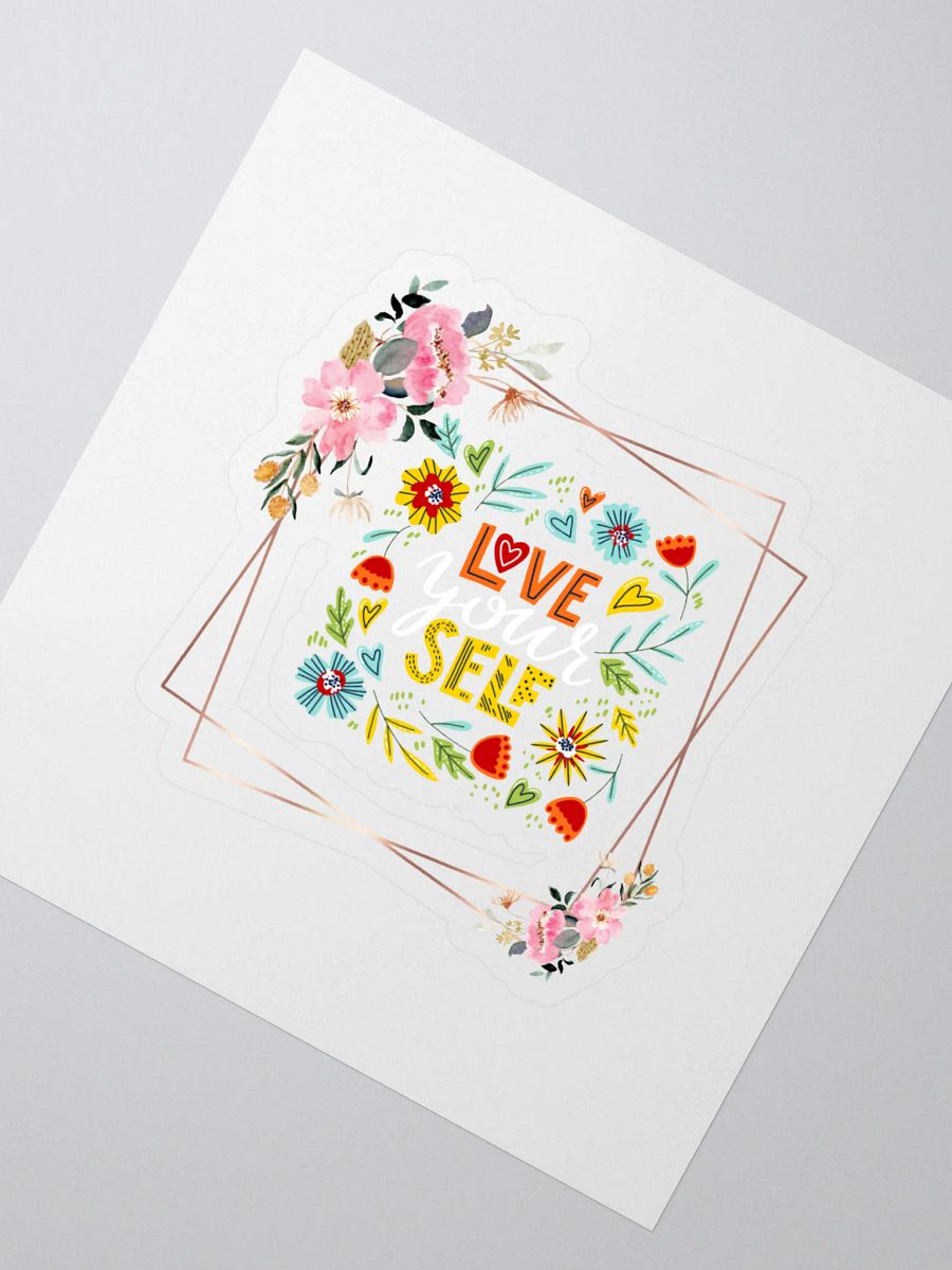 Love & Self Floral Kiss Cut Stickers product image (2)