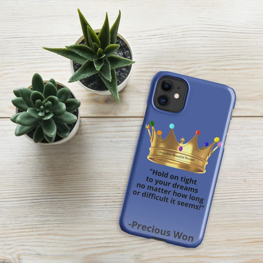 Queendom Beautiful Women iPhone® Snap Case (Blue-Tanzanite) product image (5)