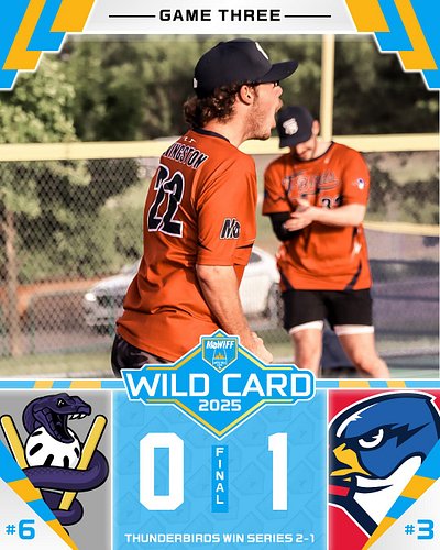🚨 Postseason Final Scores 🚨

The Thunderbirds beat the Mambas 1-0 in game 3 to advance to the Semifinals!

The Thunderbirds t...