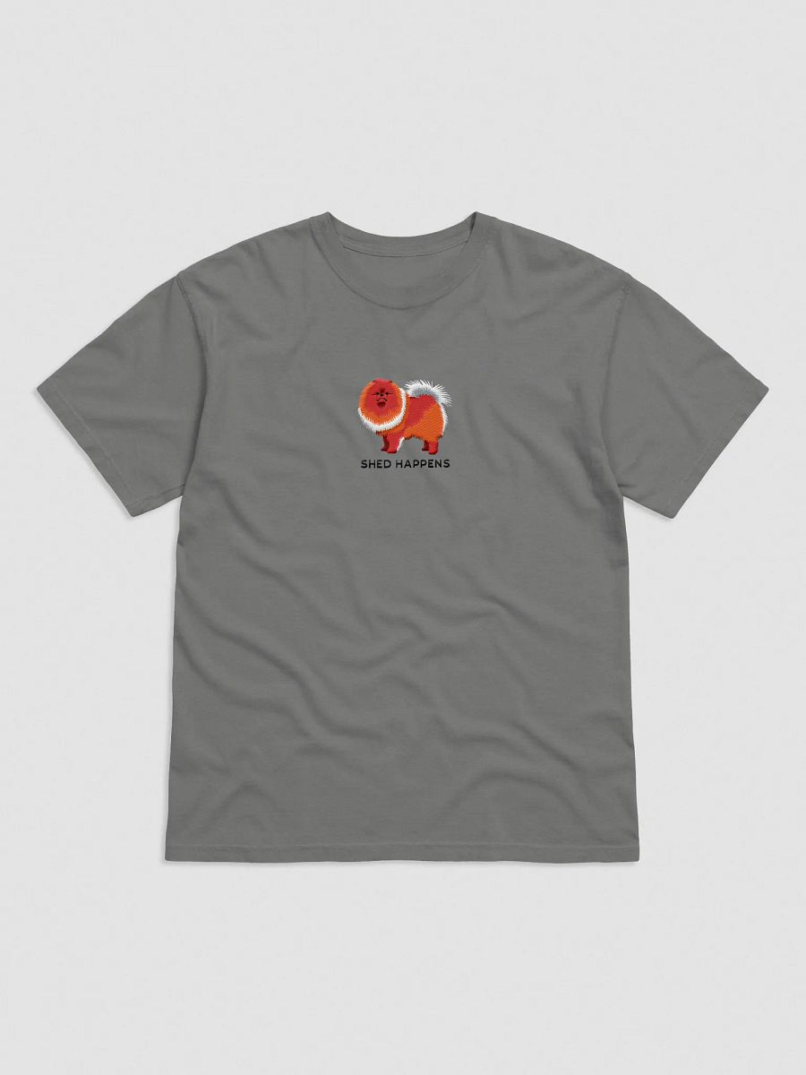 Shed Happens T-Shirt(Embroidered) of a Pomeranian product image (1)