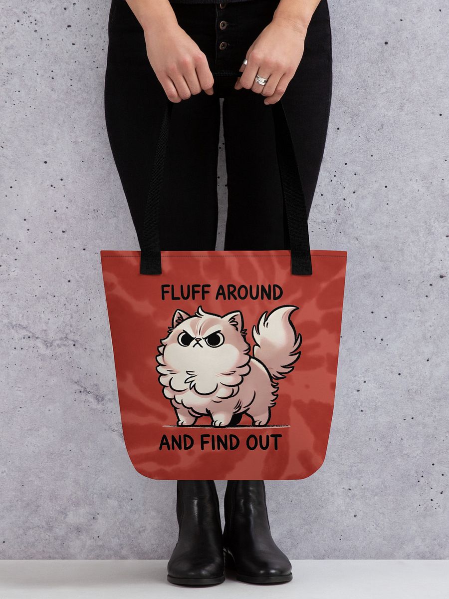 Fluff Around and Find Out Tote Bag - Red product image (4)