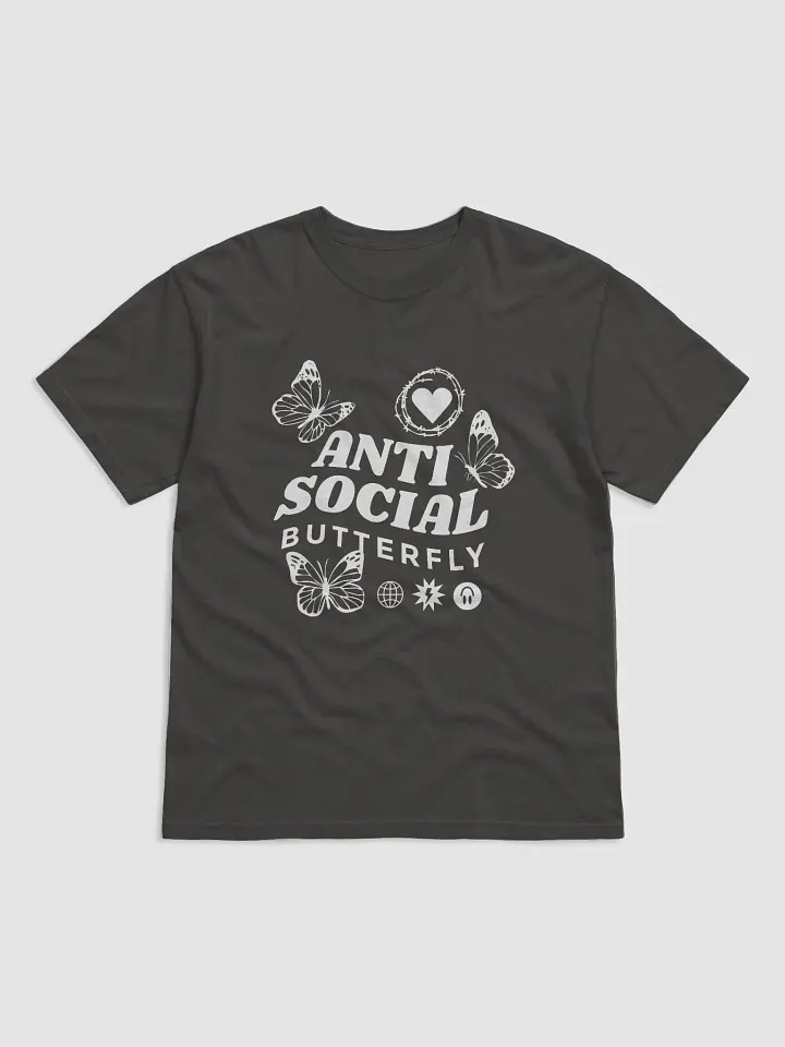 Antisocial Butterfly Vintage-Style | Cute Retro-Style Butterflies Shirt for Introverts | Trendy Unisex Tee product image (15)