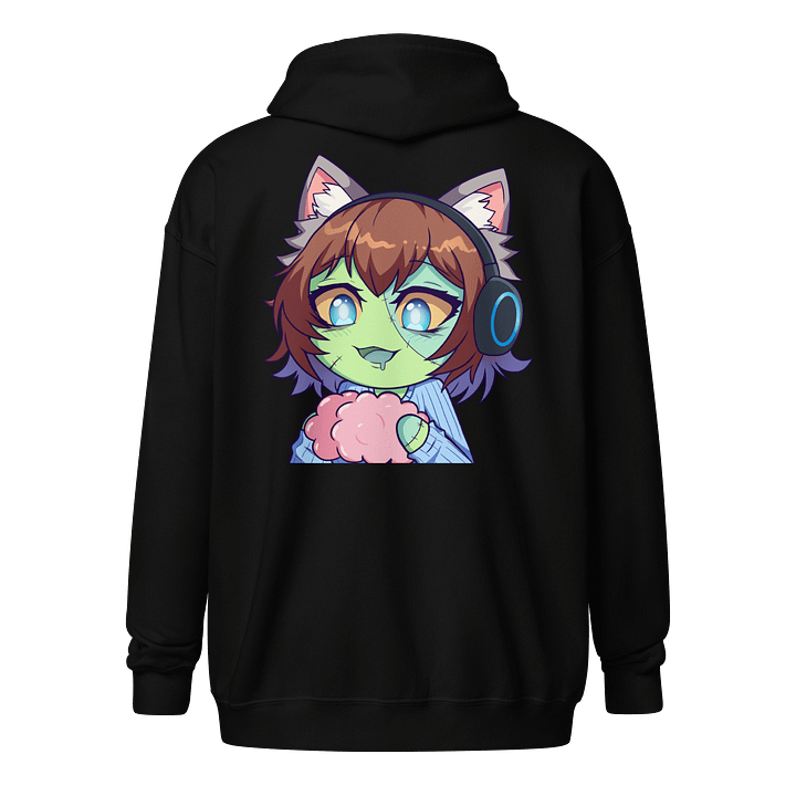 Zombie Cat Zip-Up Hoodie product image (8)