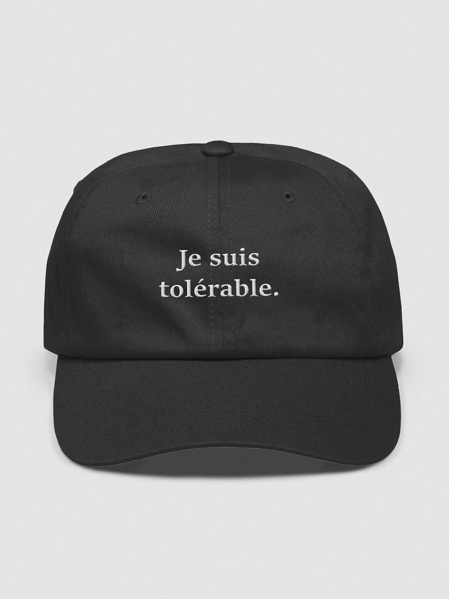 ''Tolérable'' Casquette classique product image (1)