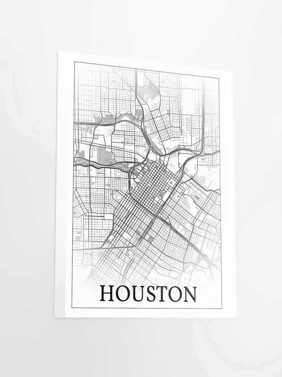 Houston, Texas, USA, city map print product image (15)