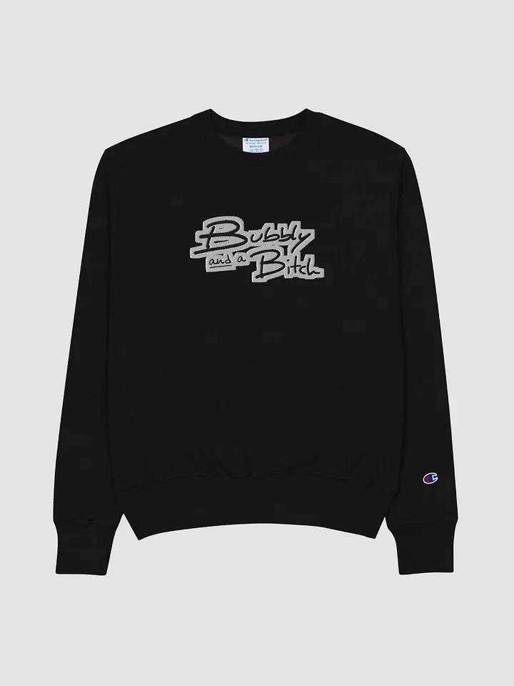 Bubbly and a B (bubble design) embroidered Champion Crewneck Sweatshirt product image (2)