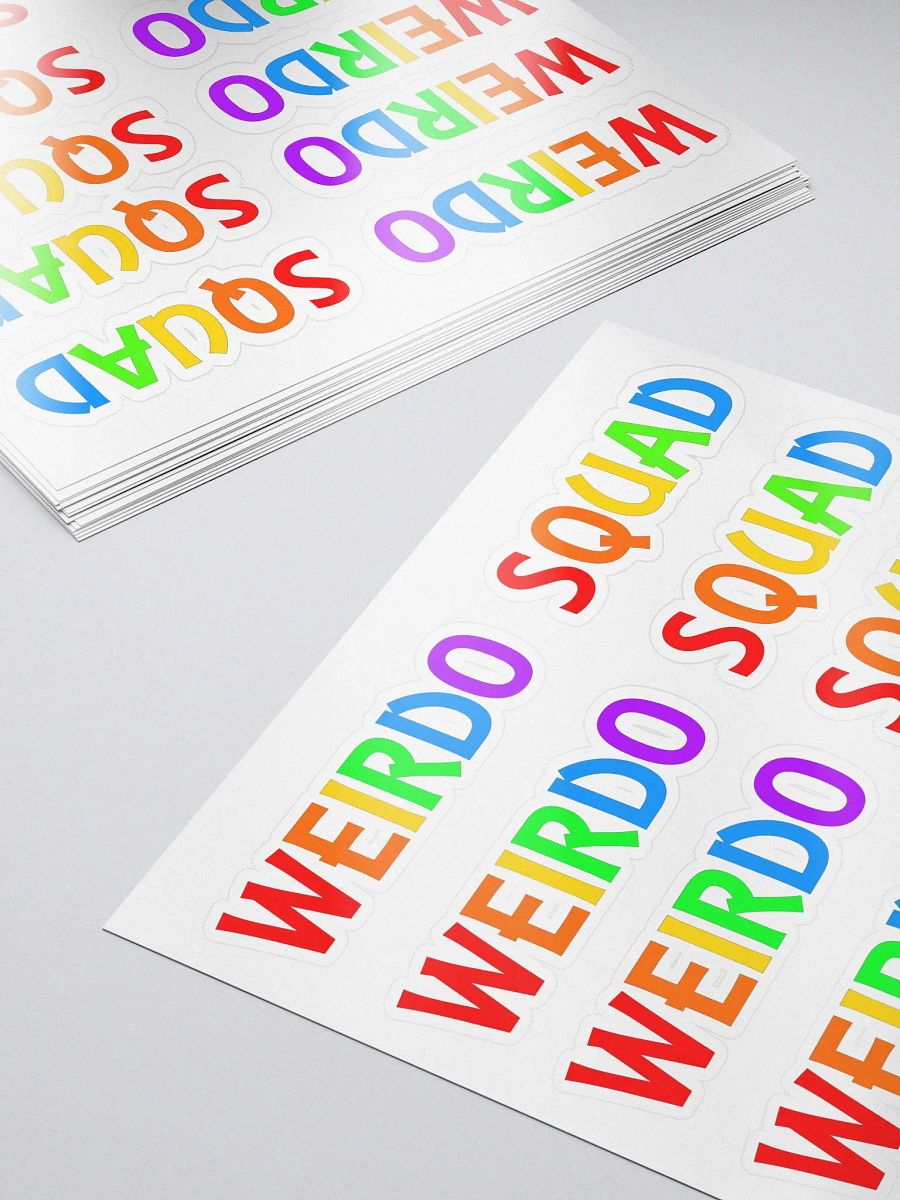Weirdo Squad Rainbow - Kiss Cut Stickers product image (5)