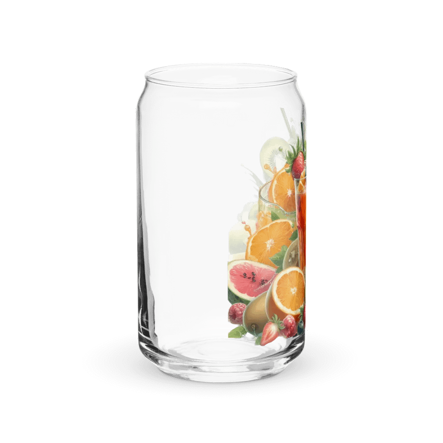 Fruit juice and fresh fruit -01-Can-Shaped Glass product image (10)