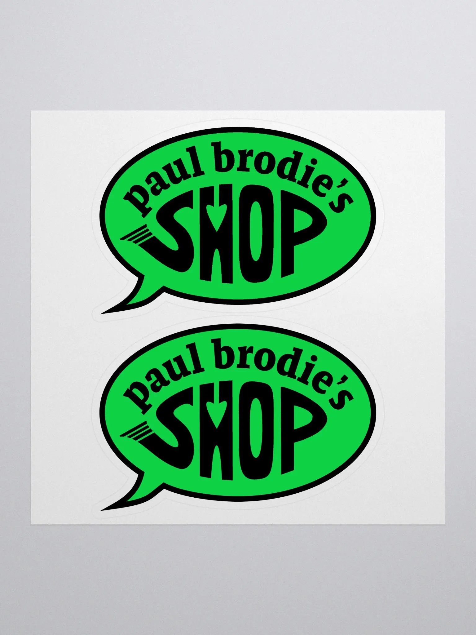 Paul Brodie's Shop - Stickers! product image (1)